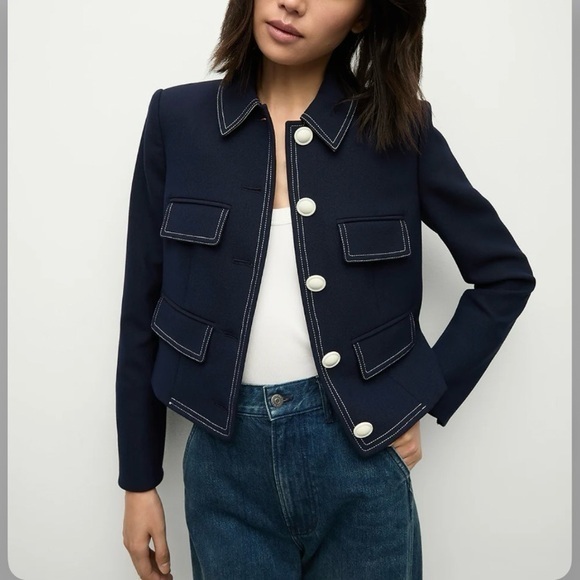 Veronica Beard Constantine Jacket in Navy Size 16